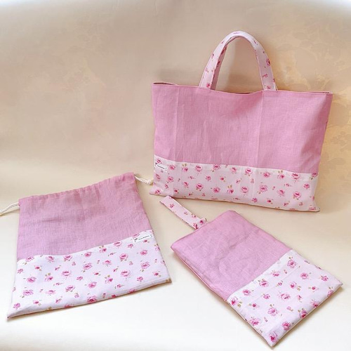 みな　リバティ　ベッツィ　ピンクパープル　入園入学グッズ　オーダー みな様専用 リバティ ベッツィ ピンクパープル 入園入学グッズ