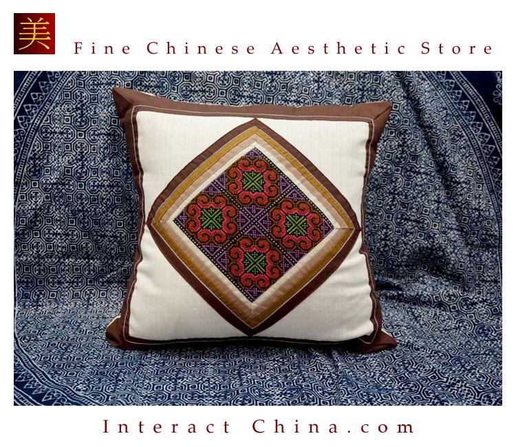 タイハニ族 手織クッションカバー 贅沢 カラフル インテリア飾り 100%手縫い おしゃれソファ背当てコットン#102