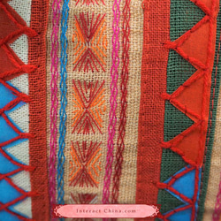 タイアカ族 手織りクッションカバー コットン インテリア飾り 贅沢 カラフル 100%ハンドメイド ソファ背当て#201 5枚目の画像