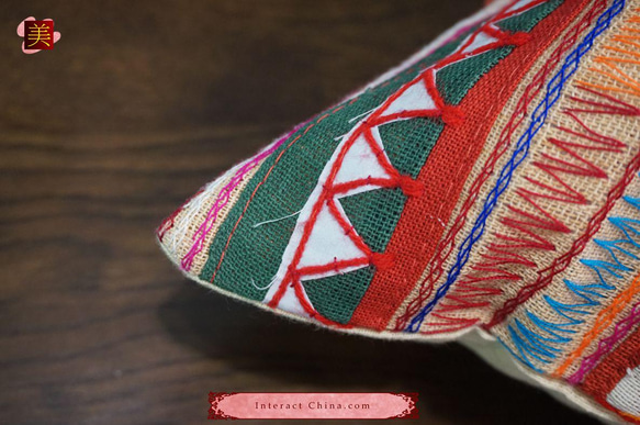 タイアカ族 手織りクッションカバー コットン インテリア飾り 贅沢 カラフル 100%ハンドメイド ソファ背当て#201 6枚目の画像