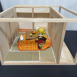 【！即購入大歓迎！】背景ボード　ドールハウス　ミニチュア　ハンドメイド　和室 和室ミニチュア 木製 畳 ドールハウス 背景ボード - メルカリ