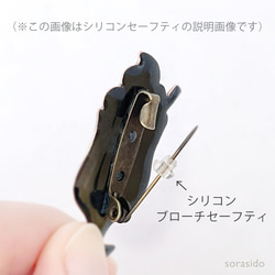 【ワケあり品】レコードから音楽 ブローチ 4枚目の画像