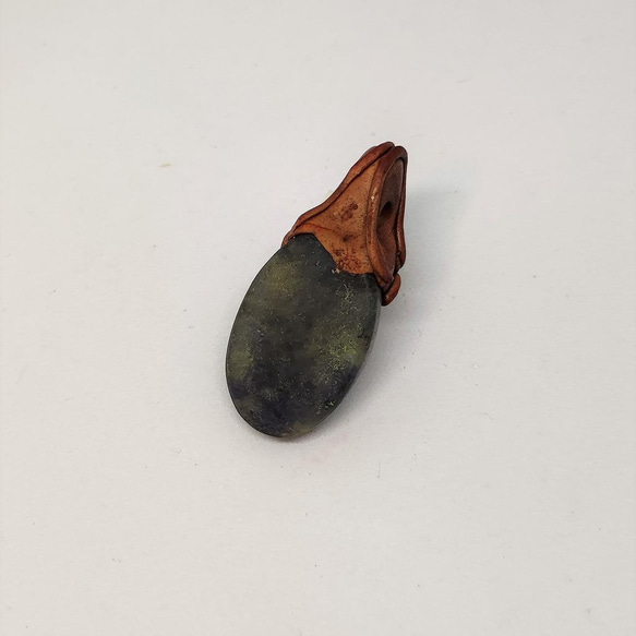 天然石ペンダントトップ　オブシディアン014 5枚目の画像