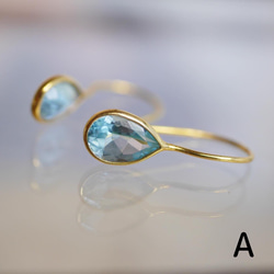透明度 ◇ 可選擇天然石耳環，質感如春 第3張的照片
