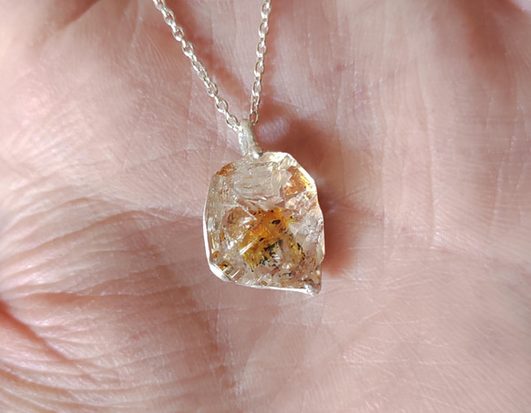 鉱物の表情＊oil in quartz 925 pendant 5枚目の画像