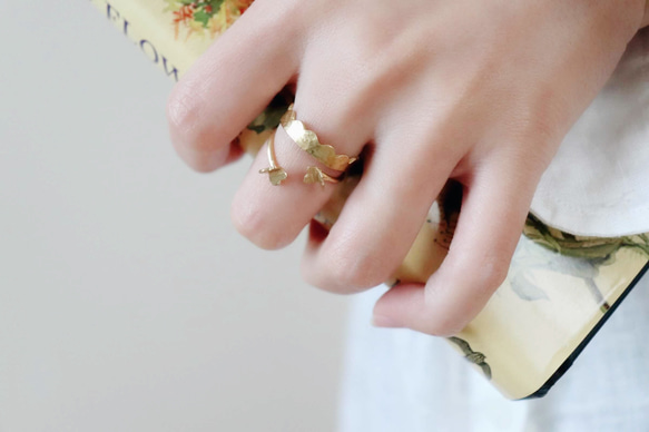 Creema 限定春季福袋☆ 剛力彩芽配戴的人氣免費戒指 2 件套 第2張的照片