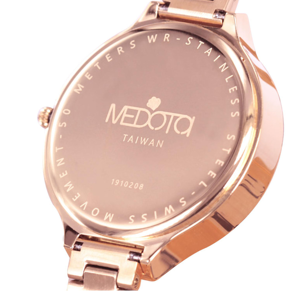 Elegant Glitter 玫瑰花貝殼面優雅女錶手錶 EG-11401 玫瑰金 第4張的照片