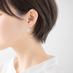 さくら 』ピアス/イヤリング【一花シリーズ】桜 レース編み ピアス