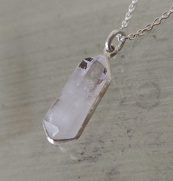 鉱物の表情＊amethyst 925 pendant 1枚目の画像