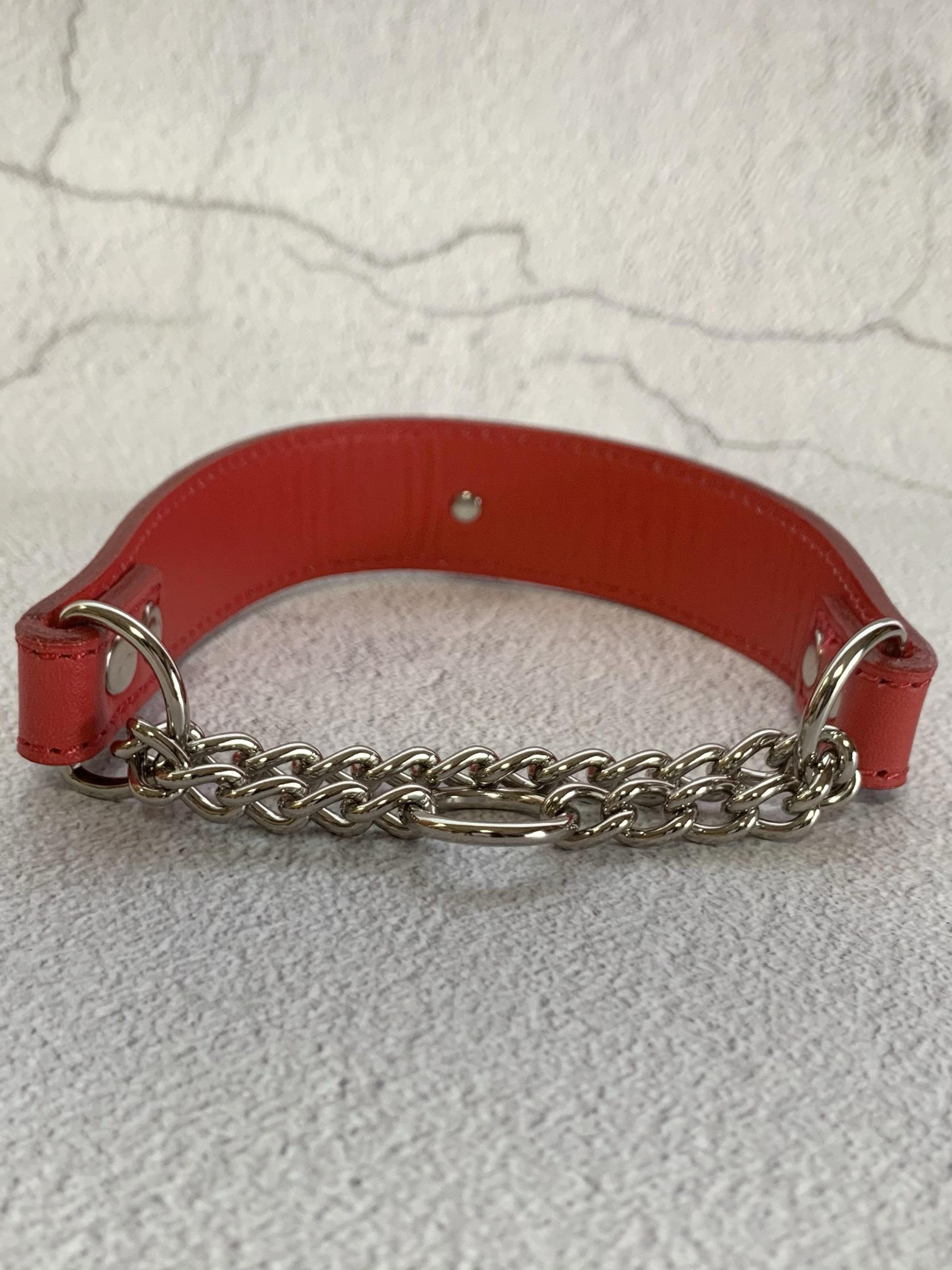 犬の本革ハーフチョークNo.92(中型犬)