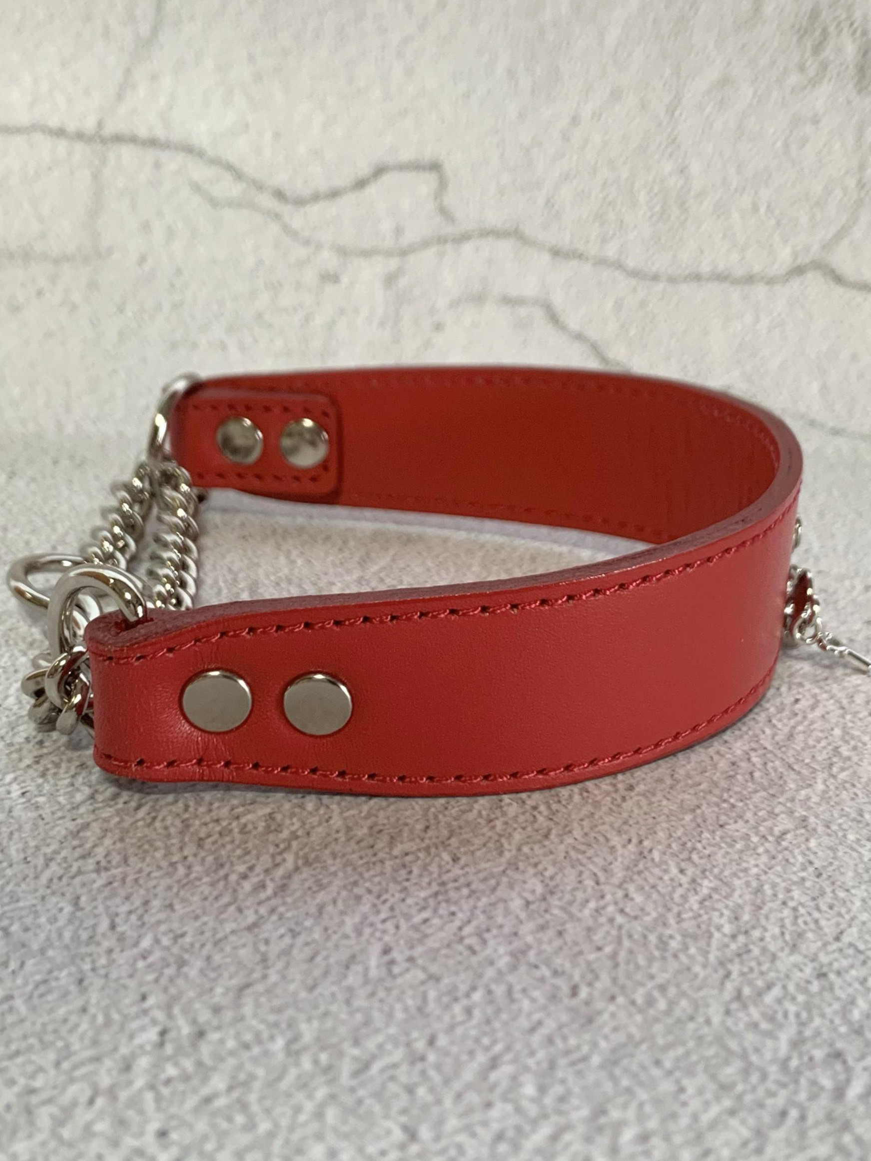 犬の本革ハーフチョークNo.92(中型犬)