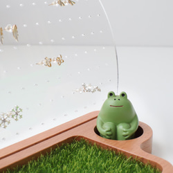 ピアスホルダー ピアススタンド アクセサリー収納 木製 TOSMU 8枚目の画像
