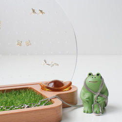 ピアスホルダー ピアススタンド アクセサリー収納 木製 TOSMU 9枚目の画像