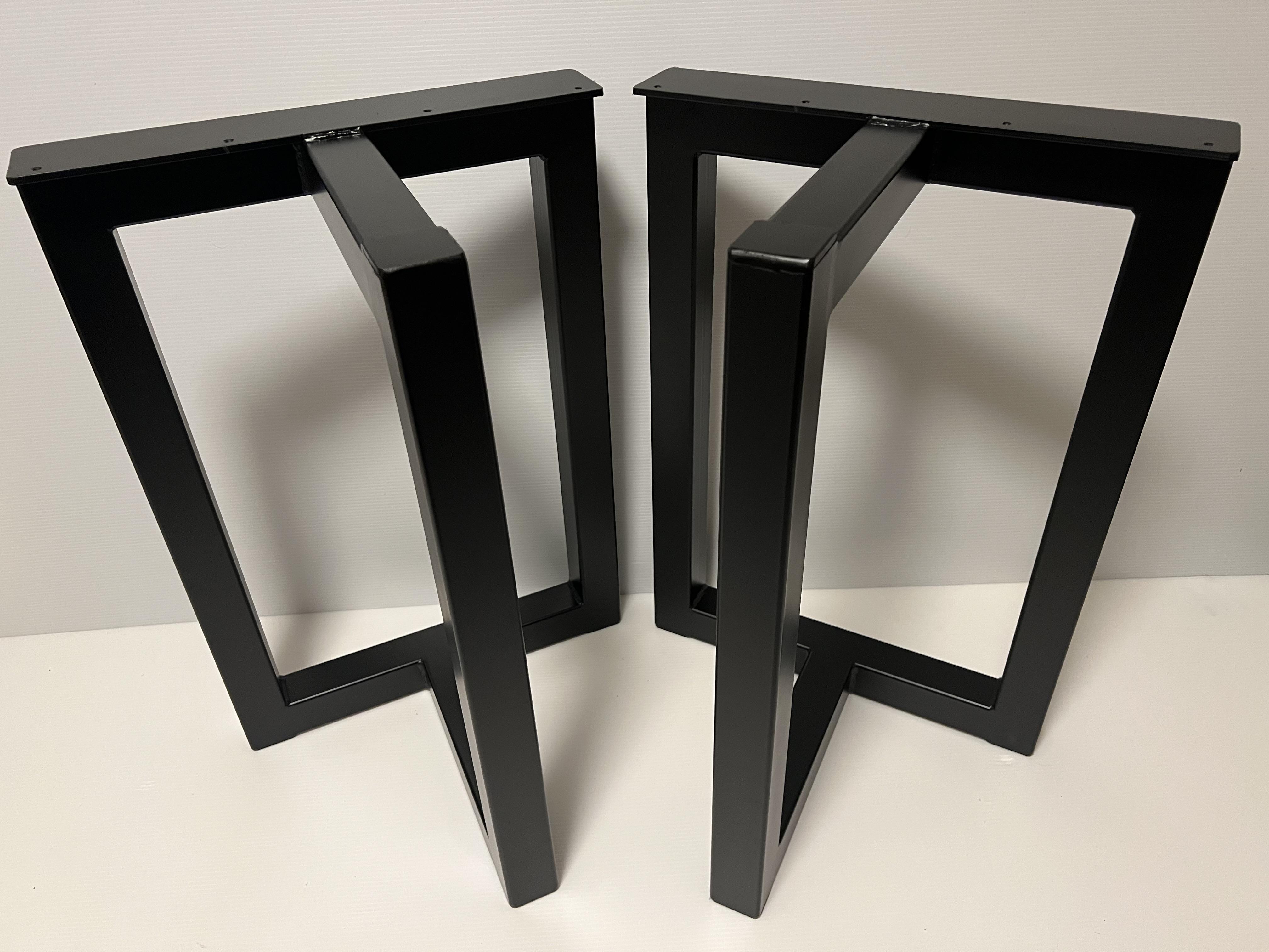 T型アイアン脚　【50角パイプ】　天板取付プレート仕様　⭐︎オーダーOK⭐︎