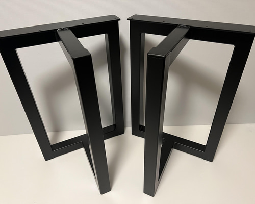 T型アイアン脚 【50角パイプ】 天板取付プレート仕様 ⭐︎オーダーOK