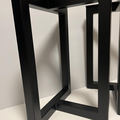 T型アイアン脚 【50角パイプ】 天板取付プレート仕様 ⭐︎オーダーOK