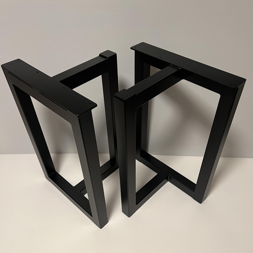 Ｔ型　天板はめこみ　テーブル　アイアン　脚 T型アイアン脚 【50角パイプ】 天板取付プレート仕様