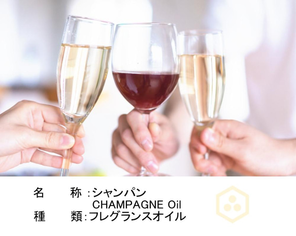 NOTO シャンパンのフレグランスアロマオイル10ml Champagne フレグランスオイル　アロマギフト 2枚目の画像