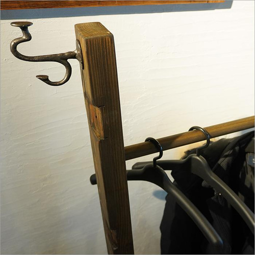 ハンガーラック(古家具、アンティーク、和風) ハンガーラック おしゃれ アイアン レトロ アンティーク