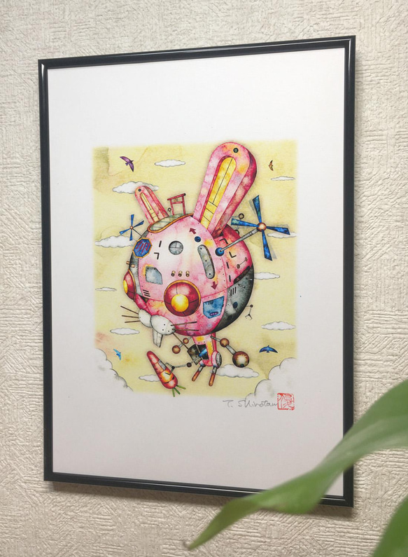 【希少】 たむらしげる 紙飛行機 デジタル版画 アート 作品 希少】 たむらしげる 紙飛行機 デジタル版画 アート 作品 希少