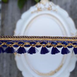 インド刺繍リボンタッセル♪ インド刺繍リボンタッセルイヤリング〔トレンド/シーズンカラー