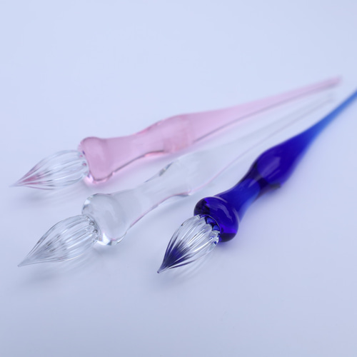 MOKUREN ガラスペン（おまけのインク付き） 手のひらに収まる小さなガラスペン（つけペン・ガラスペン・インク）の