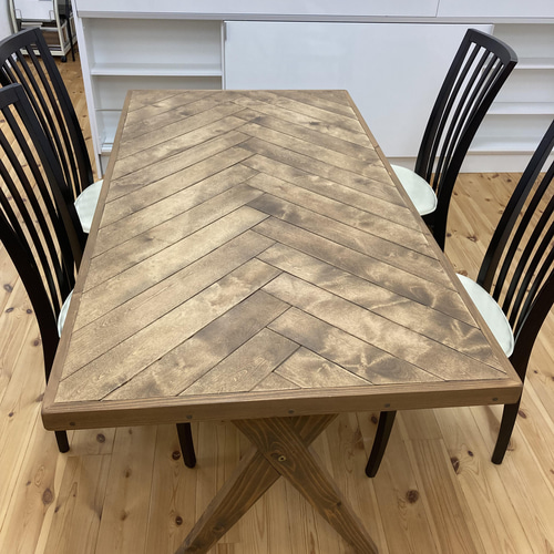 あおと★ヘリンボーンテーブル LIFE FURNITURE HERRINGBONE TABLE / ライフファニチャー