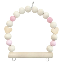 Sサイズ 日本製 インコ 鳥 ブランコ TC61：ピンク 6枚目の画像