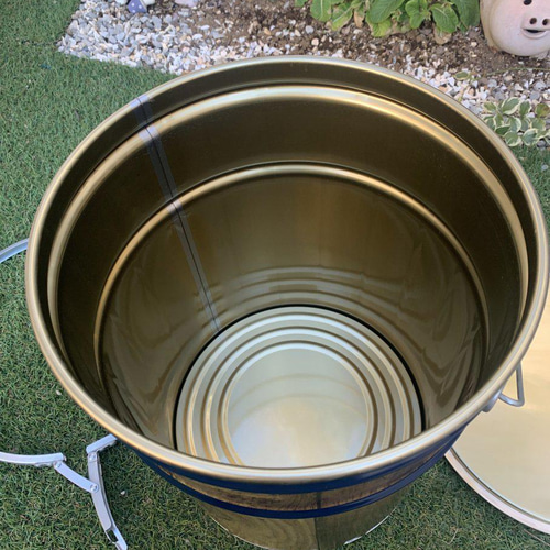 オープンペール缶 20L オールウッド仕上げ 薪入れ テーブル＆チェア