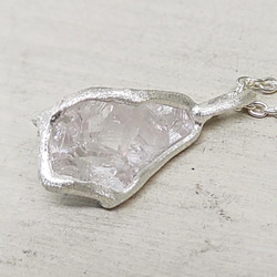 鉱物の表情＊pink quartz 925 pendant 8枚目の画像