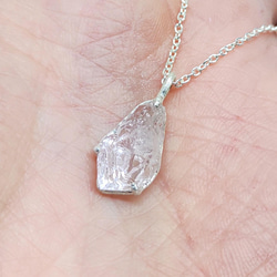 鉱物の表情＊pink quartz 925 pendant 4枚目の画像