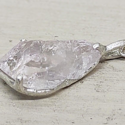 鉱物の表情＊pink quartz 925 pendant 3枚目の画像