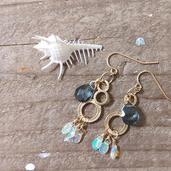 ハーキマークォーツ ピアス（フック・チェーン） の人気通販｜Creema