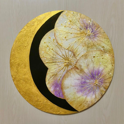 絵画「PAN」油彩・原画・直径25㎝ 丸形・アートパネル N 絵画 かいがの