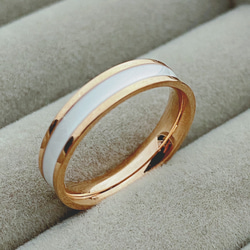 ローズゴールド ステンレスリング　ステンレス指輪　ピンキーリリング　 3枚目の画像