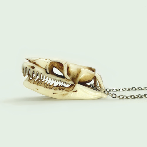 蛇骨ネックレスー劣化骨風 ネックレス・ペンダント キタニ浮世絵造形屋