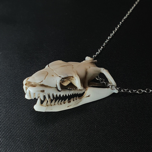 蛇骨ネックレスー劣化骨風 ネックレス・ペンダント キタニ浮世絵造形屋