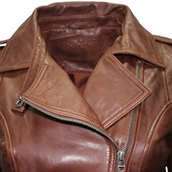 羊革ワックスジャケット女性 Sheep Leather Waxed Jacket 5枚目の画像