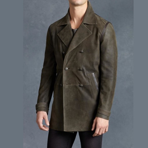 牛革ロングコート 本革 ロングコートジャケット Real Cow Leather Long