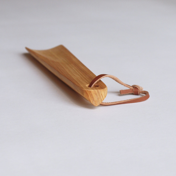 木製　靴べら(小)　ヒノキ材1 2枚目の画像