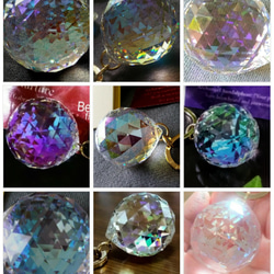 Beautiful rain light BIG SWAROVSKI CRYSTALキーホルダー(受注製作) 11枚目の画像