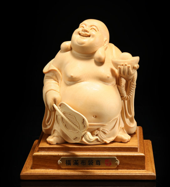 特上彫 大迫力 福満布袋尊 布袋様 七福神 木彫仏像 仏教工芸品 特上彫 大迫力 福満布袋尊 布袋様 七福神 木彫仏像 仏教工芸品