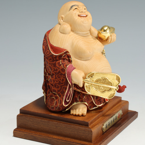 Amazon.co.jp: 仏像 木彫り 七福神 布袋 様 布袋さんの置物 高級
