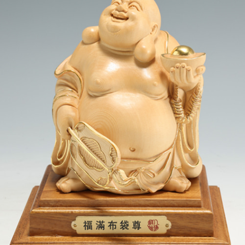 七福神 布袋様 木彫り 木製仏像 仏教美術品 仏像 コレクション