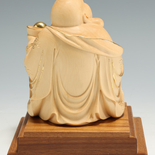 特上彫 大迫力 福満布袋尊 切金 布袋様 七福神 木彫仏像 仏教