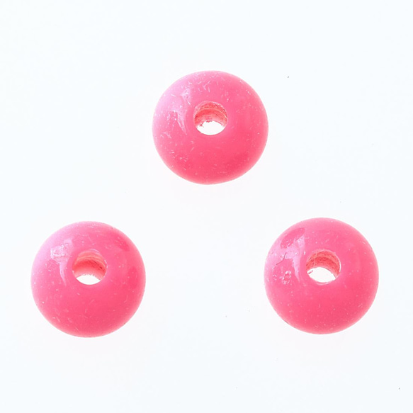 ファイニエ　ビーズ　6mm　ピンク　丸　1000個　単色　手芸　アクセサリー　ハンドメイド　パーツ BD2895 2枚目の画像