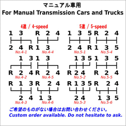 シフトパターンプレート 丸型(白) マニュアル車 MT車 シフトノブ シフトレバー 交換 車検 9枚目の画像