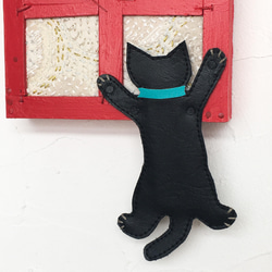 きになる…ネコの大福くん（textile art ） 12枚目の画像