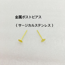 グラデーションネモフィラとパールの耳飾り✴︎ 5枚目の画像