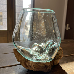 世界にひとつだけ✴︎流木ガラス 花瓶 水槽 プランター 水耕栽培 お